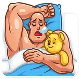 Bodybuilder WhatsApp Sticker #28