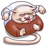 Big Boss Cat WhatsApp Sticker #13