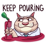 Big Boss Cat WhatsApp Sticker #26