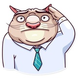 Big Boss Cat WhatsApp Sticker #27