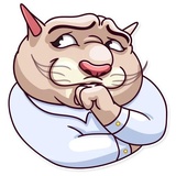Big Boss Cat WhatsApp Sticker #30