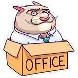 Big Boss Cat WhatsApp Sticker #6