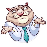 Big Boss Cat WhatsApp Sticker #7