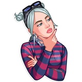 Billie Eilish WhatsApp Sticker #10
