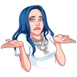 Billie Eilish WhatsApp Sticker #13