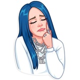 Billie Eilish WhatsApp Sticker #15