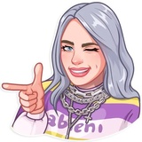 Billie Eilish WhatsApp Sticker #18