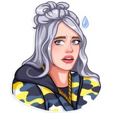 Billie Eilish WhatsApp Sticker #23