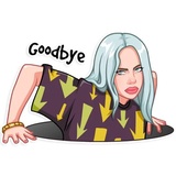 Billie Eilish WhatsApp Sticker #26
