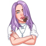 Billie Eilish WhatsApp Sticker #29