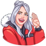 Billie Eilish WhatsApp Sticker #5