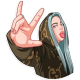 Billie Eilish WhatsApp Sticker #6