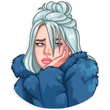 Billie Eilish WhatsApp Sticker #7