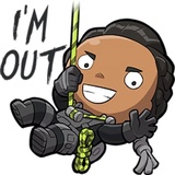 BlackCross Suicide Squard WhatsApp Sticker #15