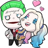 BlackCross Suicide Squard WhatsApp Sticker #2