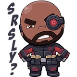 BlackCross Suicide Squard WhatsApp Sticker #24