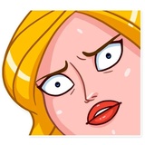 Blondie Vacation WhatsApp Sticker #25