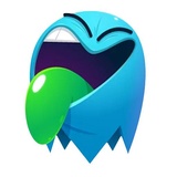 Blue Ghost WhatsApp Sticker #11