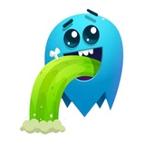 Blue Ghost WhatsApp Sticker #15