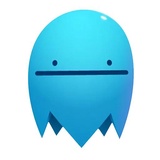 Blue Ghost WhatsApp Sticker #17