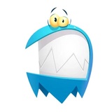 Blue Ghost WhatsApp Sticker #23