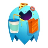 Blue Ghost WhatsApp Sticker #24