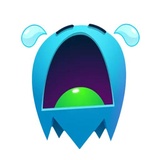 Blue Ghost WhatsApp Sticker #26