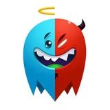 Blue Ghost WhatsApp Sticker #4