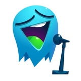 Blue Ghost WhatsApp Sticker #6