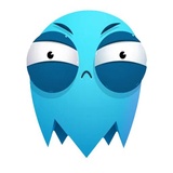 Blue Ghost WhatsApp Sticker #8