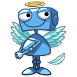 Robo Blues WhatsApp Sticker #15