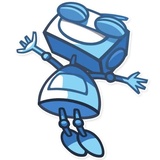 Robo Blues WhatsApp Sticker #16