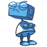 Robo Blues WhatsApp Sticker #17