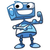 Robo Blues WhatsApp Sticker #18