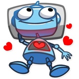 Robo Blues WhatsApp Sticker #2
