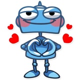 Robo Blues WhatsApp Sticker #24
