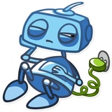 Robo Blues WhatsApp Sticker #6