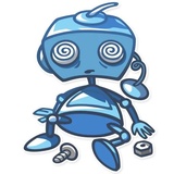 Robo Blues WhatsApp Sticker #7