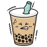 Boba Tea Time WhatsApp Sticker #12