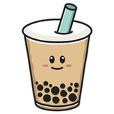 Boba Tea Time WhatsApp Sticker #2