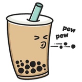 Boba Tea Time WhatsApp Sticker #23