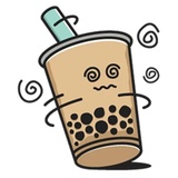 Boba Tea Time WhatsApp Sticker #24