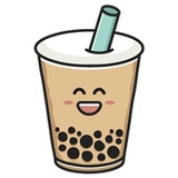 Boba Tea Time WhatsApp Sticker #3