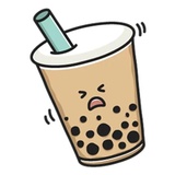 Boba Tea Time WhatsApp Sticker #5