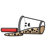 Boba Tea Time WhatsApp Sticker #9