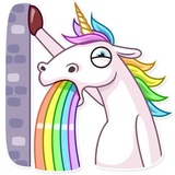 Unicorn WhatsApp Sticker #13