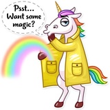 Unicorn WhatsApp Sticker #16