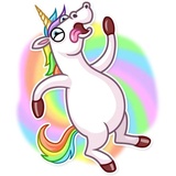 Unicorn WhatsApp Sticker #18