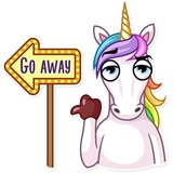 Unicorn WhatsApp Sticker #29