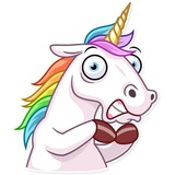 Unicorn WhatsApp Sticker #4